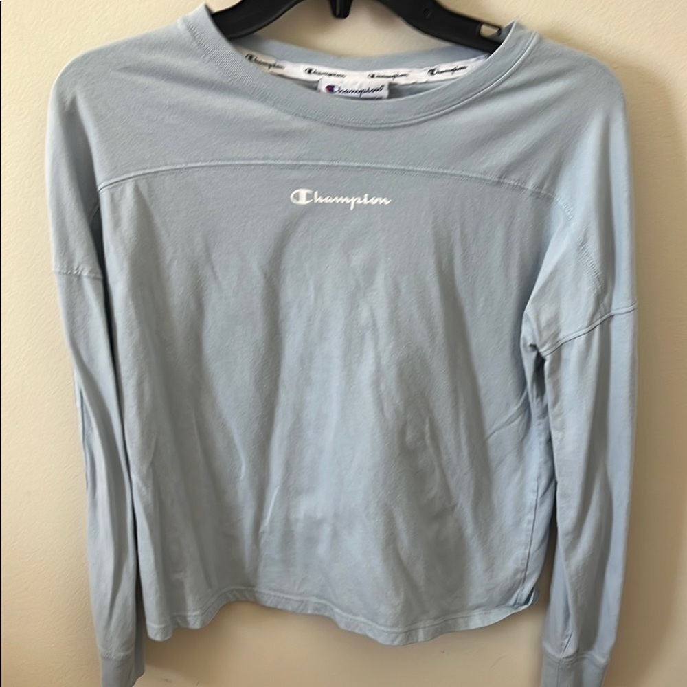 Champion Light Blue Long Sleeve Shirt